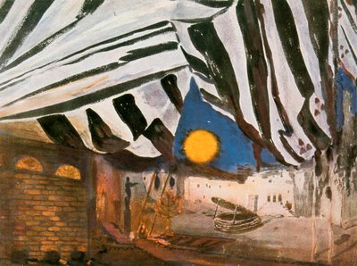 オスカーワイルドサロメのセットデザイン、19世紀後半から20世紀 作： Leon Bakst
