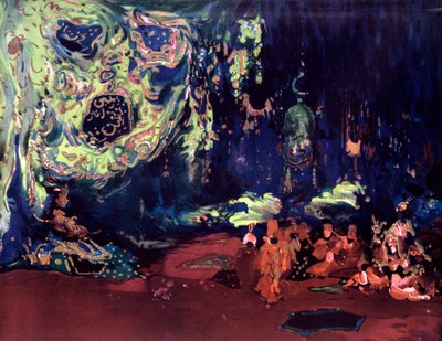 バレエシェヘラザード、c1913のセットデザイン 作： Leon Bakst
