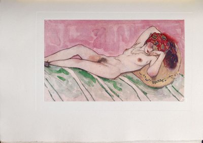 眠っているスルタンの妻、1916 作： Leon Bakst