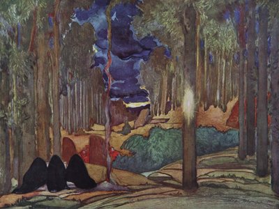 演劇の舞台デザイン、ガブリエレダヌツィオ作「聖セバスチャンの殉教」、1922年 作： Leon Bakst