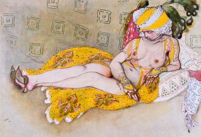 黄色いサルタナ、1916年。 作： Leon Bakst