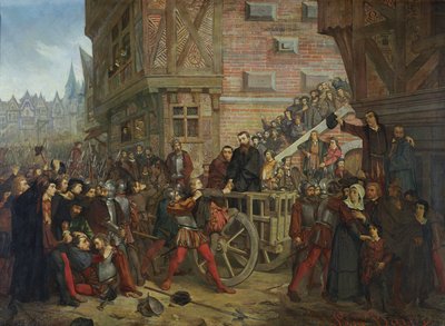 エティエンヌ・ドレットの拷問（1509-46） 作： Leon Charles Adrien Bailly