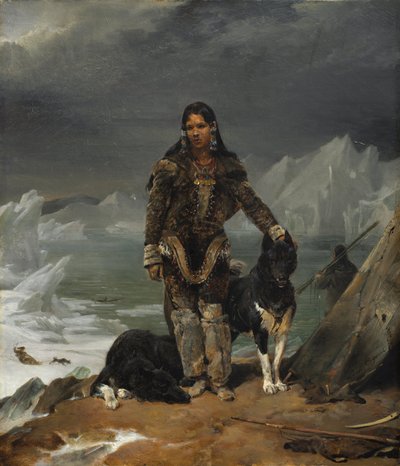 エスキモーの国から来た女性 作： Léon Cogniet