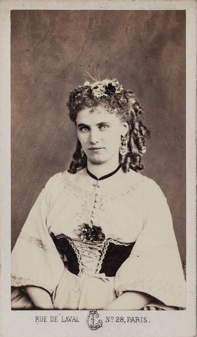 Christine Nilsson 1843-1921の肖像。 作： Leon Cremiere