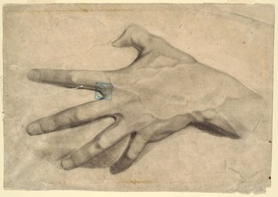 素描《手の習作》1881-92年 作： レオン・ダボ