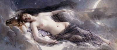 月、 作： Leon Francois Comerre