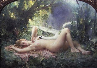 白鳥の凱旋 作： Leon Francois Comerre