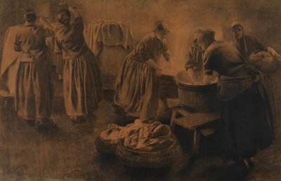 霧（紙に木炭） 作： Leon Henri Marie Frederic
