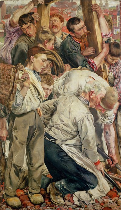 The Age of the Workerの左パネル 作： Leon Henri Marie Frederic