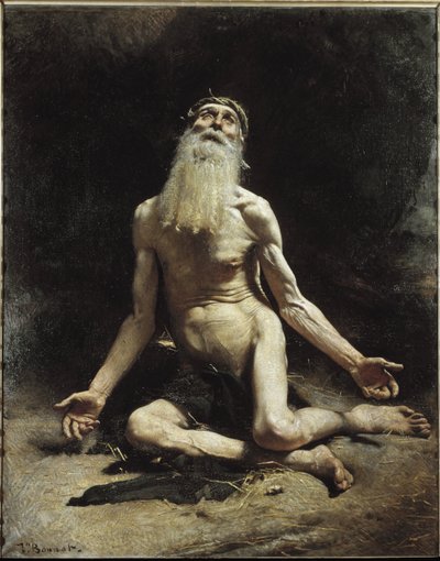 仕事 - レオン・ボナ（1833-1922）の絵画、油彩・キャンバス 作： Leon Joseph Florentin Bonnat