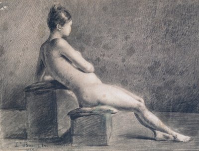 プロファイル内のモデル、c1853-1922 作： Leon Joseph Florentin Bonnat