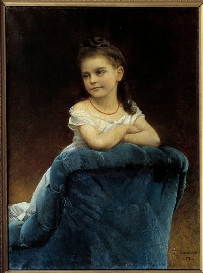 フランケッティ嬢の肖像 レオン・ボナ（1833-1922）の絵画 1877年 日の丸0,89x0,65 m バイヨンヌ、ボナ美術館 作： Leon Joseph Florentin Bonnat