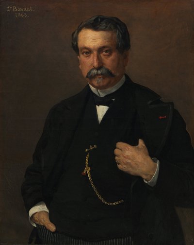 男の肖像 作： Leon Joseph Florentin Bonnat