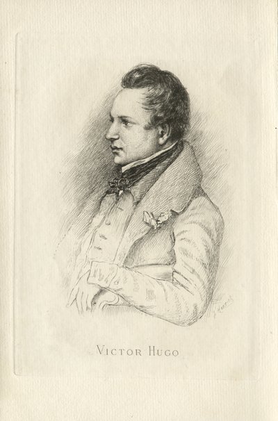 ビクターユーゴーの肖像1802-1885 作： Leon Noel