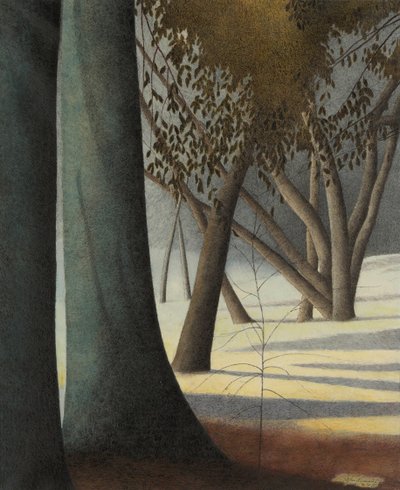ブナの幹、1945 年。 作： Leon Spilliaert