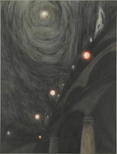 月光と光、c。 1909年。 作： Leon Spilliaert