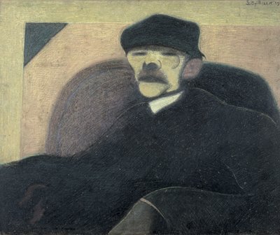 O Homem da Orelha Vermelha, Retrato de Gorky 作： Leon Spilliaert