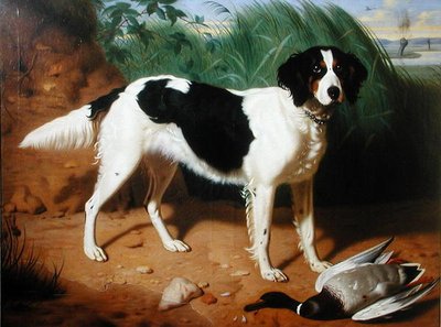 犬の肖像（油彩・キャンバス） 作： Leon Viardot