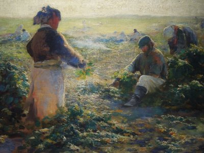 ビーツを掘る I 作： Leon Wyczółkowski