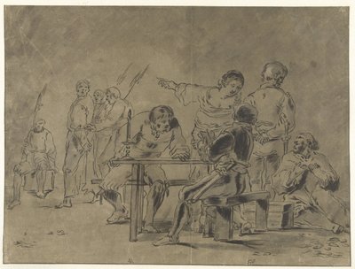 ペテロはキリストを否定します 作： Leonaert Bramer