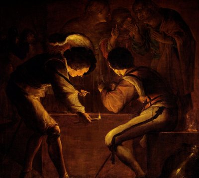 聖ペテロの否定 作： Leonaert Bramer
