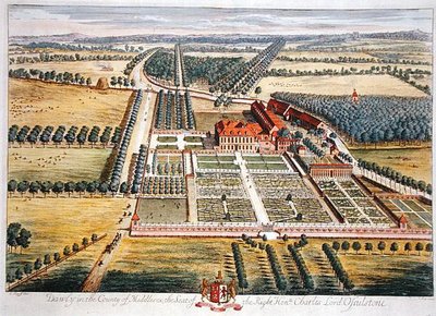 ヨハネス・キップ(c.1652-1722)が彫ったミドルセックス郡のドーリー(エングレーヴィング)(エングレーヴィング) 作： Leonard (after) Knyff