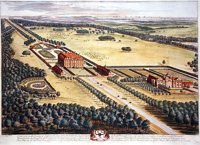 ヨハネス・キップ(c.1652-1722)によるサセックス州のスタンステッド(彫刻)(エングレーヴィング) 作： Leonard (after) Knyff