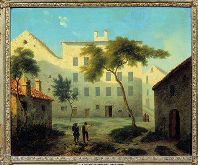 ナポレオン・ボナパルト（1769-1821）の生誕地の眺め a Ajaccio en Corsica 絵画：Leonard Dalige de Fontenay（1813-1892） 1849年 Sun.0,38x0,46 m マルメゾン・ミュゼ・デュ・シャトー 作： Leonard Alexis Dalige de Fontenay