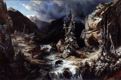 マラデッタへの道中での風景 作： Leonard Alexis Dalige de Fontenay
