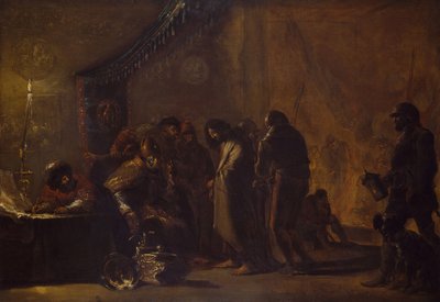 カイアファの前のキリスト」1640年～1645年 作： Leonard Bramer