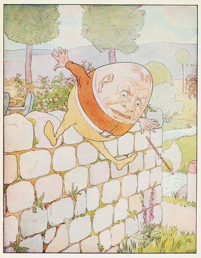 ハンプティ・ダンプティは、童謡絵本、パブから、素晴らしい秋を過ごしました. 1914年。 作： Leonard Leslie Brooke