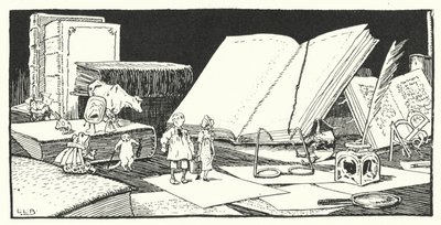 ナーサリーライム(彫刻) 作： Leonard Leslie Brooke
