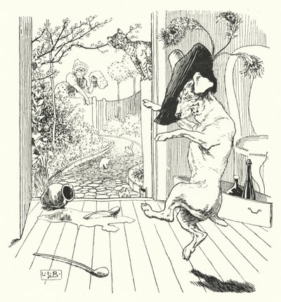 オールド・マザー・ハバード（彫刻 作： Leonard Leslie Brooke