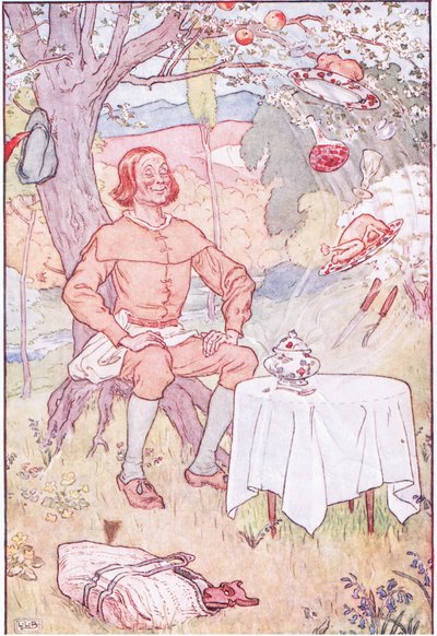 1920年代の赤いジャケットまたは鼻の木 作： Leonard Leslie Brooke