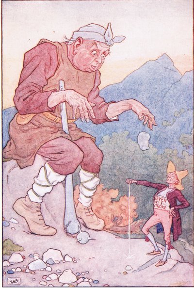 巨人と仕立て屋：勇敢な小さな仕立て屋、1920年代 作： Leonard Leslie Brooke