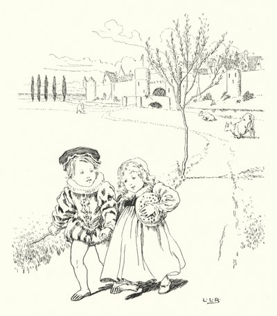 市場に、市場に、梅のパンを買うために（彫刻 作： Leonard Leslie Brooke