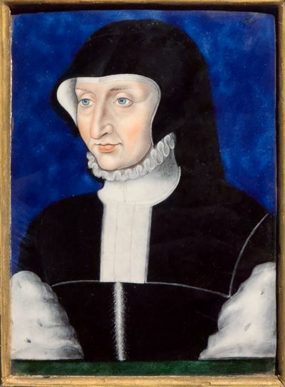 アントワネット・ド・ブルボン 1567年頃（銅にポリクローム・エナメル）エクアン、国立ルネサンス美術館 作： Leonard Limosin