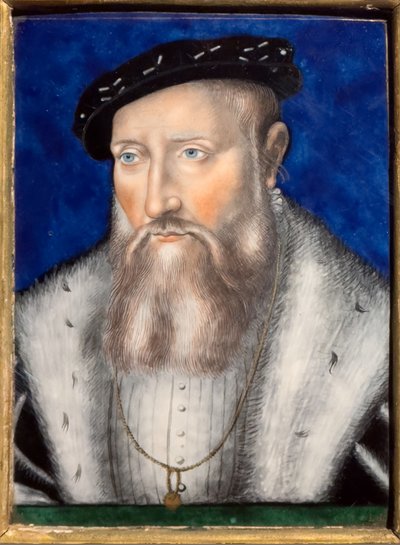 クロード・ド・ギーズ 1567年頃（銅にポリクローム・エナメル） 作： Leonard Limosin