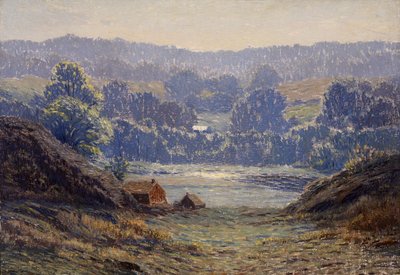 夏の朝」1922年 作： Leonard Ochtman
