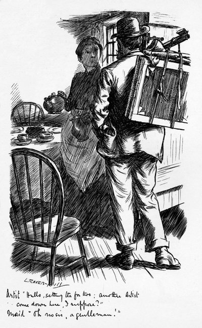 Oh No Sir A Genlteman、c1899 作： Leonard Raven Hill
