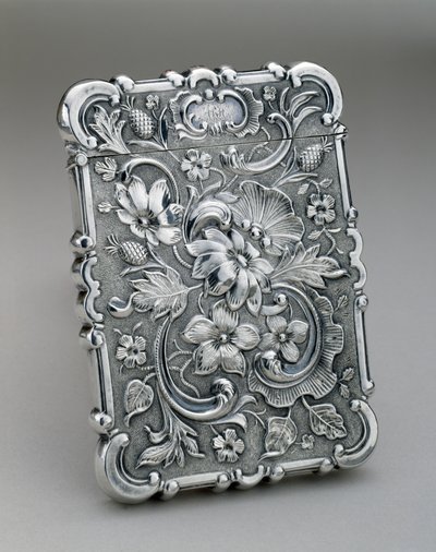 名刺ケース、c。 1847-1850（シルバー） 作： Leonard and Wilson