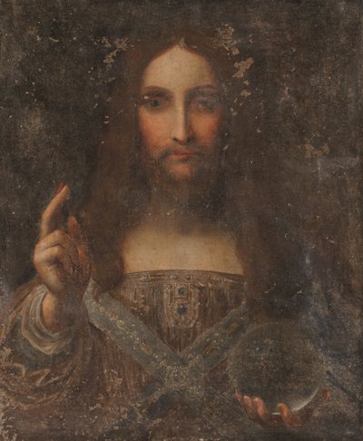 サルバトール・ムンディ（油彩・キャンバス） 作： Leonardo da (after) Vinci