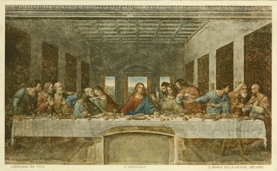最後の晩餐（カラーリトグラフ） 作： Leonardo da (after) Vinci