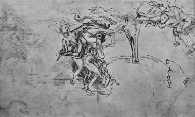 感謝と羨望の寓意、c1480 1945 作： Leonardo da Vinci