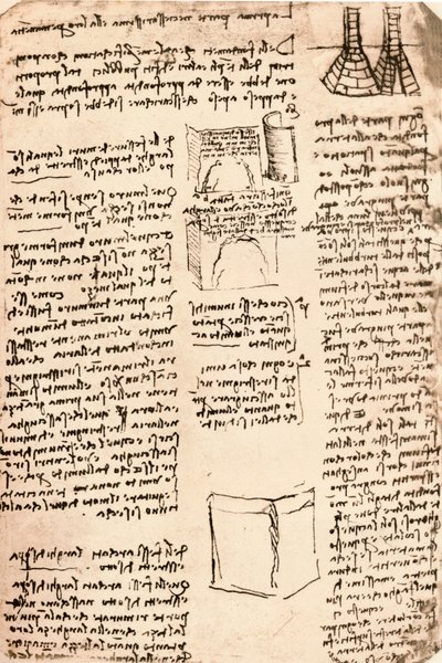 建築図面、c1472-c1519 1883 作： Leonardo da Vinci