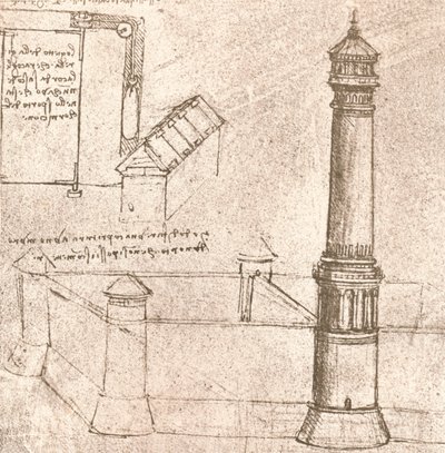 城の建築、c1472-c1519 1883 作： Leonardo da Vinci