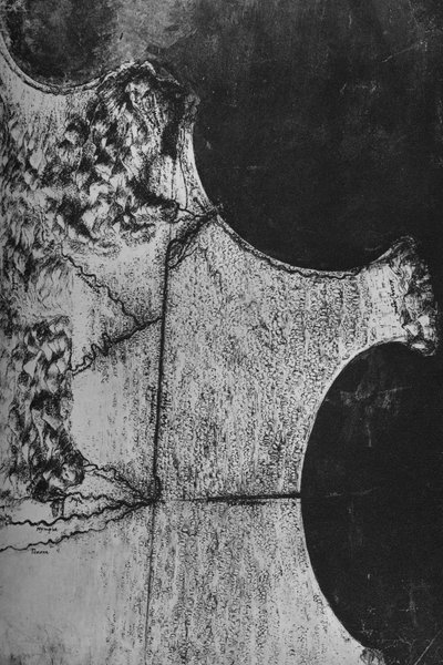 テッラチーナ北部のイタリア沿岸の鳥瞰図、c1480 1945 作： Leonardo da Vinci