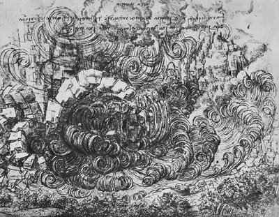 大洪水、c1480 1945 作： Leonardo da Vinci