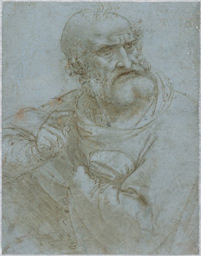 使徒の半身像、1493-1495 作： Leonardo da Vinci