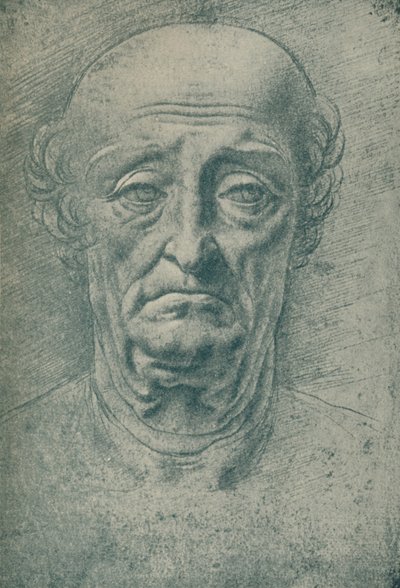 老人の頭、15世紀、1932年 作： Leonardo da Vinci